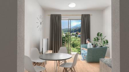 Mirna, novi bloki med Sokolsko in kulturnim domom, Dnevna mala, arhiv Halo pesek biomasa